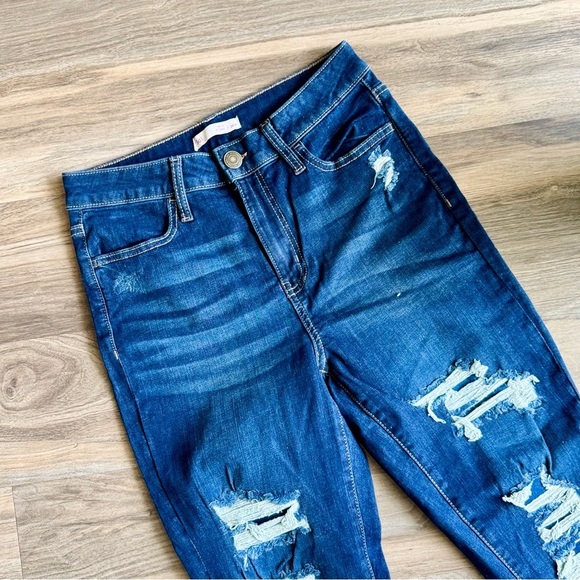 SO Juniors High Rise Distressed Jegging – Size 7/28W - Picture 3 of 10